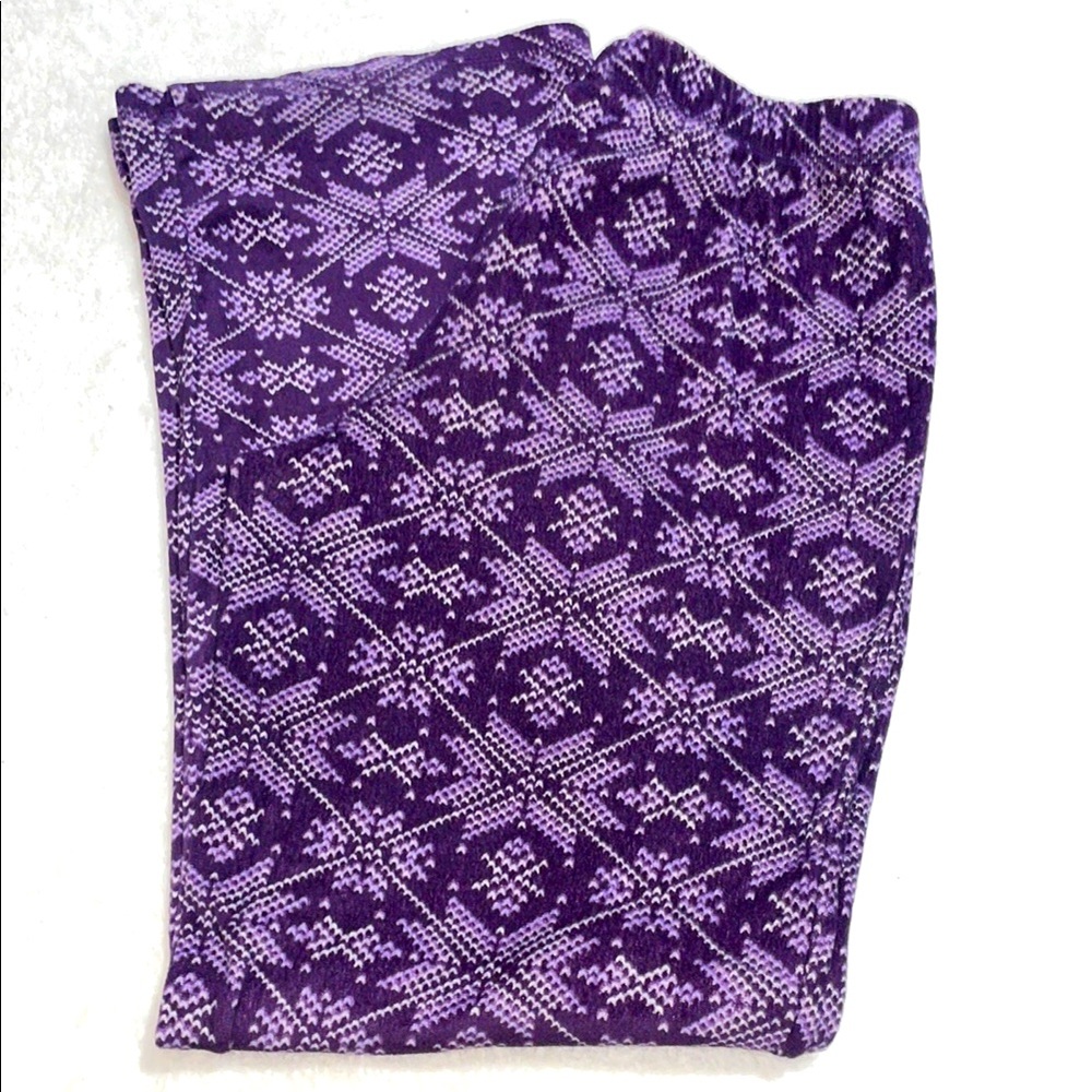 Gilligan & O’Malley Purple Snowflake Patterned Pajama Pants